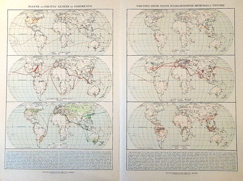 Carta geografica antica FRUTTA
