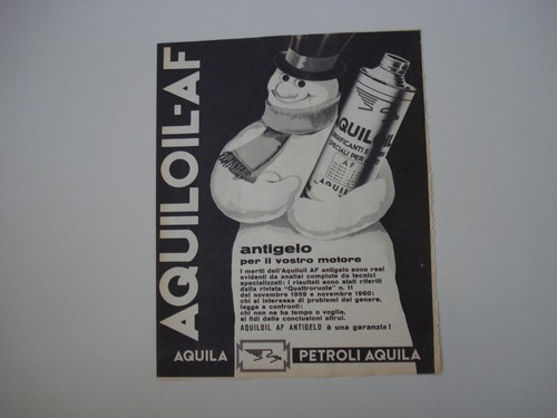 Advertising pubblicità 1961 - advertising,
