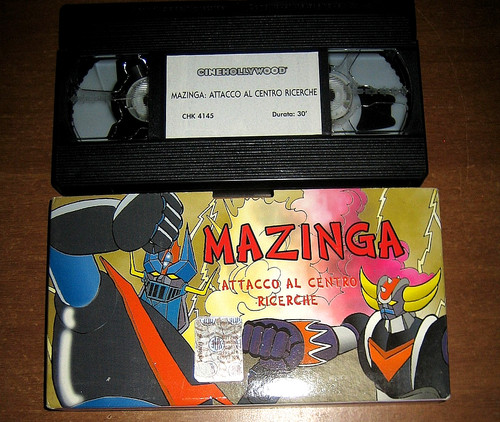 Videocassetta vhs mazinga - videocassetta,