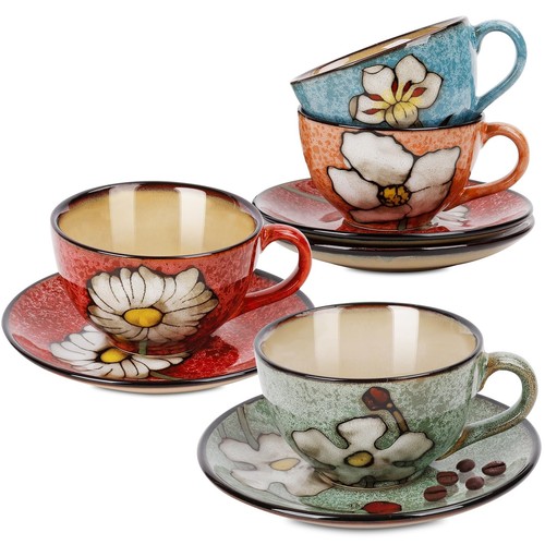 Set tazzine cappuccino 8 - da, cappuccino,