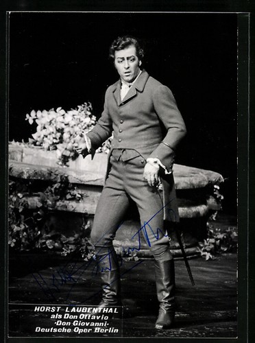 Cartolina cantante lirico