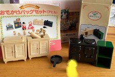 Set borsa da uscita per anatra, famiglie Sylvanian, set da banco cucina