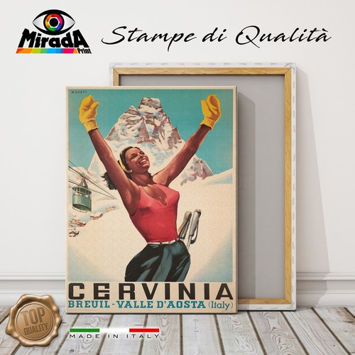 Quadro vintage cervinia breuil - quadro,