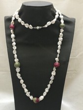 collana donna, perle di fiume