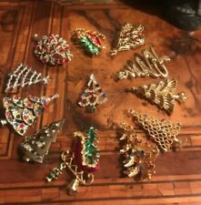 Rare! Vintage Christmas Tree Brooch To Choose Spilla Albero di Natale A Scelta