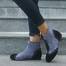 Stivale donna tacco basso nero