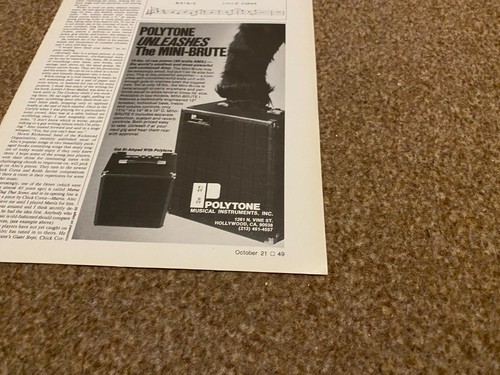 Jbf61 advert 8x5 polytone - polytone, self
