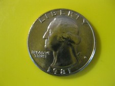 1981 D Washington Quarter