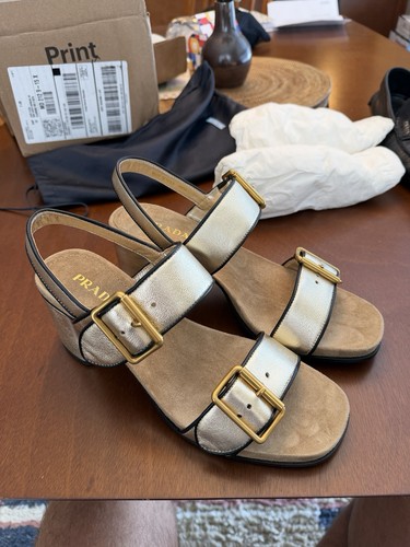 Sandali donna prada oro - donna,
