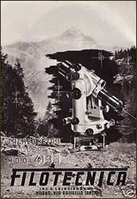 PUBBLICITA' 1940 FILOTECNICA SALMOIRAGHI TACHEOMETRO MOD CLEPS 4133 INGEGNIERIA 