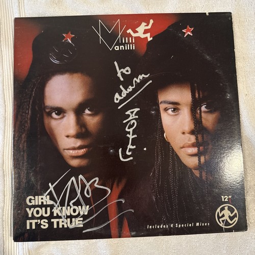 Signed milli vanilli girl you - signed,