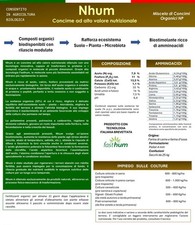 Nhum - Concime Biologico ad alto valore nutrizionale - 25 Kg pellet - 