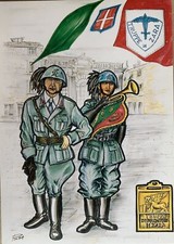 Cartolina Truppe di Frontiera Zara Raduno Bersaglieri Vicenza 1995 non viaggiata