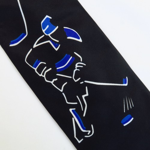 Cravatta uomo parquet nero blu
