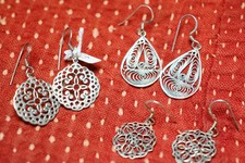 Orecchini Vintage ARGENTO925 , orecchino argento 02