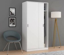 Guardaroba Lansing,Armadio per camera da letto a 2 ante scorrevoli,100x50h200 cm