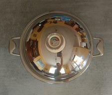 padella wok acciaio inox  diametro 30cm. Marca:zepter mai utilizzato