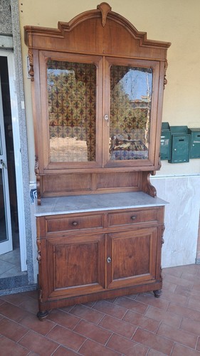 Credenza vetrina antica - vetrina,