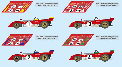 Decals ferrari 312pb - decals, zeltweg