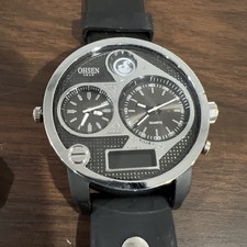 Orologio LCD Ohsen Doppio Fuso