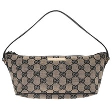 Gucci Beige Black GG Handbag