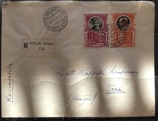 Storia Postale Vaticano Raccomandata Del 27-05-1957 Diretta A Trevi
