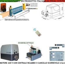 Cancello Scorrevole 6 Q.li Kit