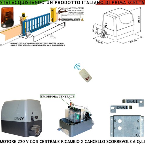 Cancello scorrevole li kit - scorrevole, 6
