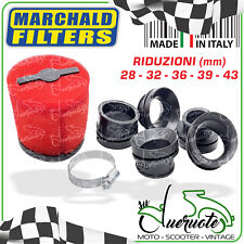 FILTRO ARIA SPORTIVO MARCHALD LAVABILE COMPETIZIONE CON RIDUZIONI AL CARBURATORE