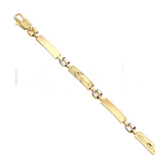 Bracciale uomo piastre oro - uomo,