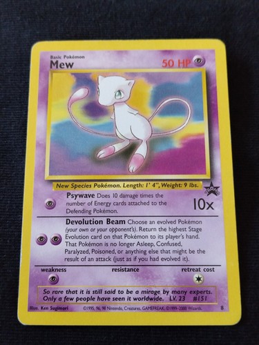 Pokemon card mew league - card,