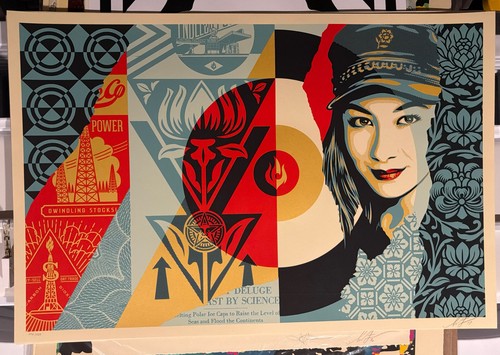 Nuova stampa firmata obey - stampa,