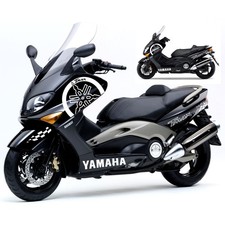 SET 12 ADESIVI BIANCO GRAFICA CARENA per Yamaha 500 T-MAX 2001-2007
