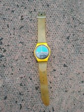 Swatch Swiss 1987 Follow Me raro orologio vintage con cinturino swatch giallo
