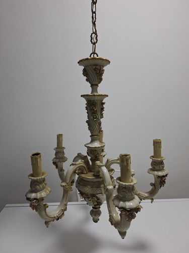 Lampadario capodimonte 5 - lampadario,