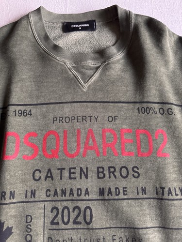 Dsquared2 felpa uomo verde - felpa,