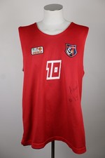 VIRTUS CASSINO N 10 CANOTTA BASKET T-SHIRT UOMO M SPORT DOUBLE FACE AUTOGRAFATA