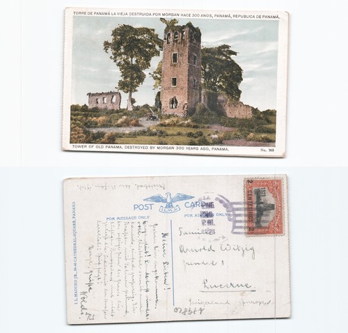 Cartolina panama 1924 - cartolina,