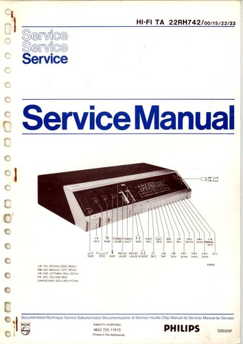 Philips manuale servizio - philips,