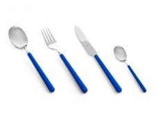 Servizio posate acciai Mepra Fantasy Blu Elettrico x 6 persone, 24 pz inox 18/10
