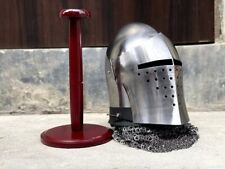 Italian Bascinet Helmet Steel