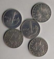 Moneta 1 lira dal 1948 al 1958
