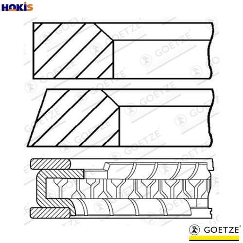 Kit anello pistone - kit,