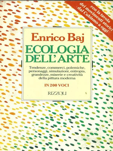 Ecologia dell arte - ecologia, prima