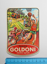 ADESIVO STICKER AUTOCOLLANT VINTAGE AUTO TUNING GOLDONI  MACCHINE AGRICOLE TEAMS