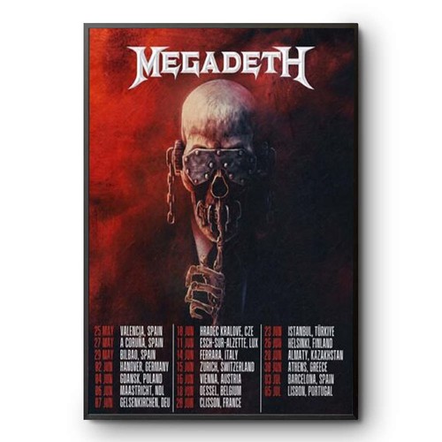 Poster megadeth europe - poster,
