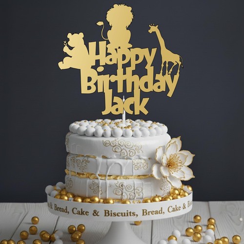 Cake topper acrilico animale