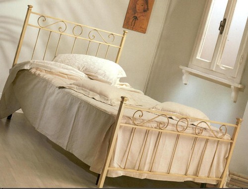 Letto ferro battuto tevere - battuto,