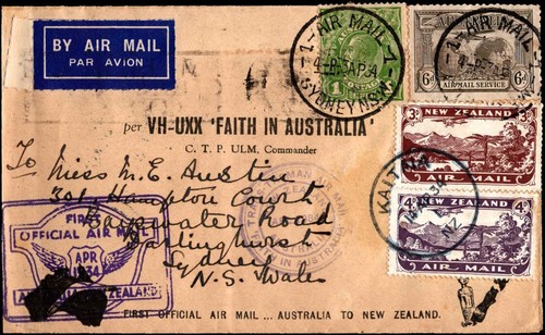 1934 trans tasman - 1934, di