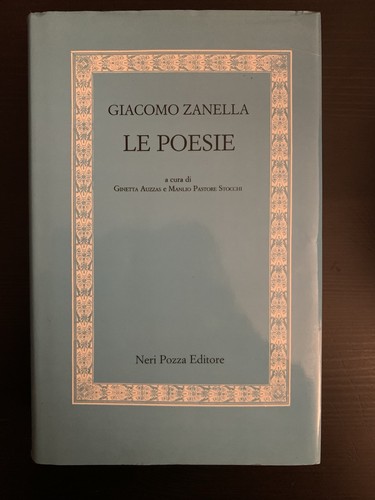 Giacomo zanella le poesie - giacomo,